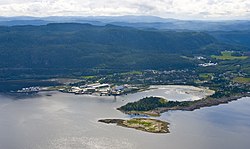 Vista de Muruvik em Malvik