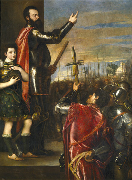 Alfonso d'Avalos กล่าวถึงกองกำลังของเขา
