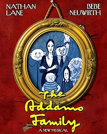 โปสเตอร์เพลง The Addams Family 2010 Nathan Lane Bebe Neuwirth.jpg